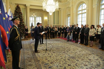 Roman Završek, predsednik Odvetniške zbornice Slovenije na podelitvi odlikovanja predsednika Republike Slovenije Odvetniški zbornici Slovenije<br>(Avtor: Milan Skledar)