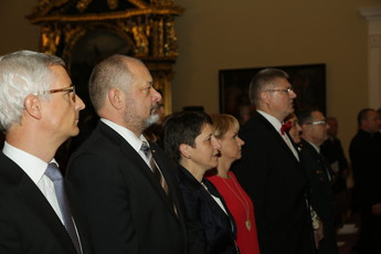 Sprejem veleposlanika Republike Poljske v Narodni galeriji v Ljubljani<br>(Avtor: Milan Skledar)