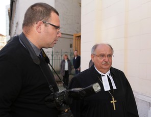 Mag. Geza Filo, evangeličanski škof in fotograf STA Tamino Petelinšek, 31. 10. 2017<br>(Avtor: Milan Skledar)