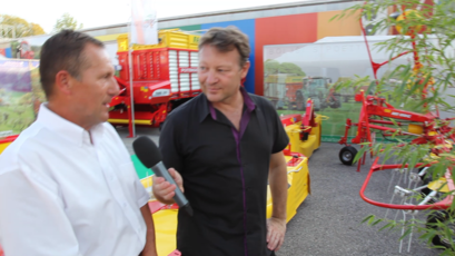 Franci Zupan in Milan Skledar med intervjujem na sejmu AGRA 2012<br>(Avtor: Milan Skledar)