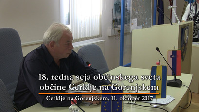 18. seja občinskega sveta občine Cerklje na Gorenjskem<br>(Avtor: Milan Skledar)