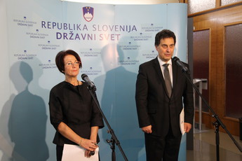 Ana Blatnik, predsednica Zveznega sveta Republike Avstrije in Mitja Bervar, predsednik Državnega sveta RS<br>(Avtor: Milan Skledar)