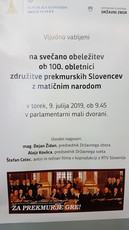Pogovori ob 100. obletnici združitve prekmurskih Slovencev<br>(Avtor: Milan Skledar)