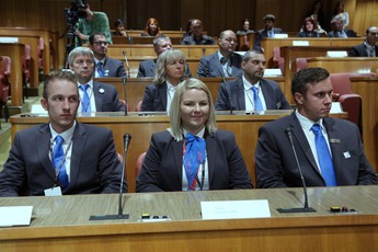 Sprejem udeležencev Euroskills v Državnem svetu<br>(Avtor: Milan Skledar /S-tv)