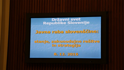 Posvet DS: Slovenščina v javni rabi<br>(Avtor: Milan Skledar)