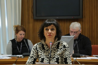 Lara Jankovič predsednica Gibanja za trajnostni razvoj Slovenije<br>(Avtor: Milan Skledar)