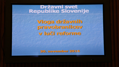 Posvet: Vloga državnih pravobranilcev v luči reforme<br>(Avtor: Milan Skledar)