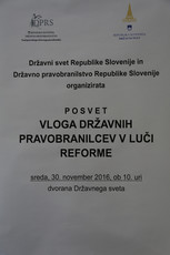 Posvet: Vloga državnih pravobranilcev v luči reforme<br>(Avtor: Milan Skledar)