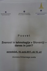 Znanost in tehnologija v Sloveniji - danes in jutri?<br>(Avtor: Milan Skledar)