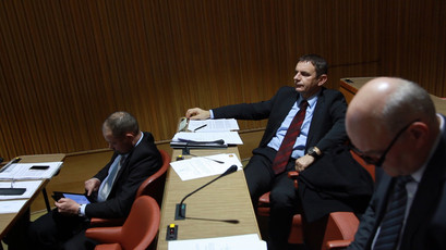 Državni svetniki: Cvetko Zupančič, Peter Vrisk, Alojz Kovšca<br>(Avtor: Milan Skledar)