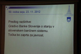 Obravnava gradiva Banke Slovenije<br>(Avtor: Milan Skledar)