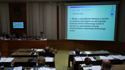 Razprava o sejninah državnih svetnikov<br>(Avtor: Milan Skledar)