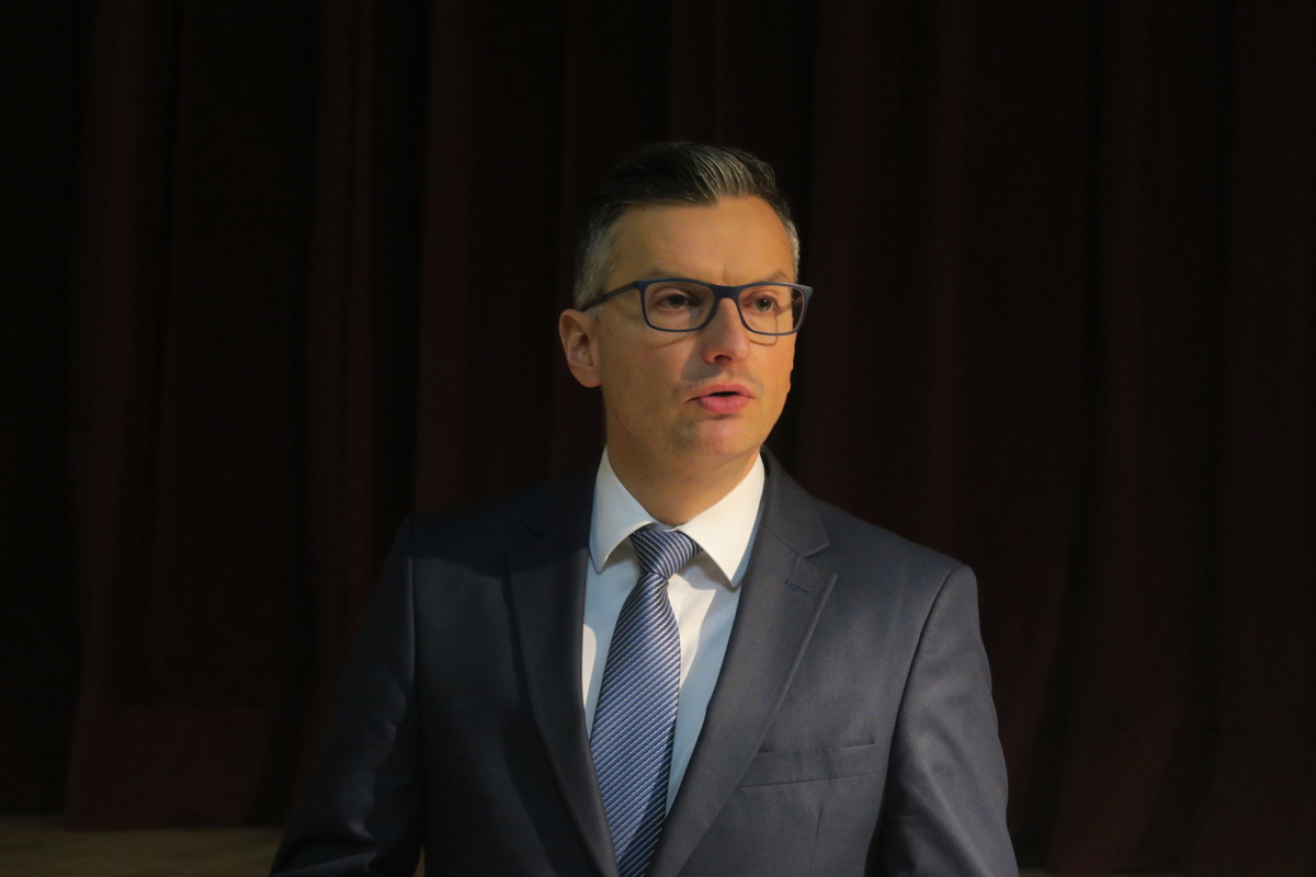 Marjan Šarec, predsednik LMŠ. Sestanek članov krajevnih organizacij Društva izgnancev Slovenije Bežigrad, Šiška in LJ-Moste-Polje, 2022<br>(Avtor: Milan Skledar)