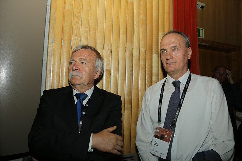 Marjan Šiftar in dr. Janez Podobnik, 14. Blejski strateški forum<br>(Avtor: Milan Skledar)