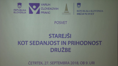 Posvet v Državnem svetu: Starejši kot sedanjost in prihodnost družbe, 27. septembra 2018<br>(Avtor: Milan Skledar)