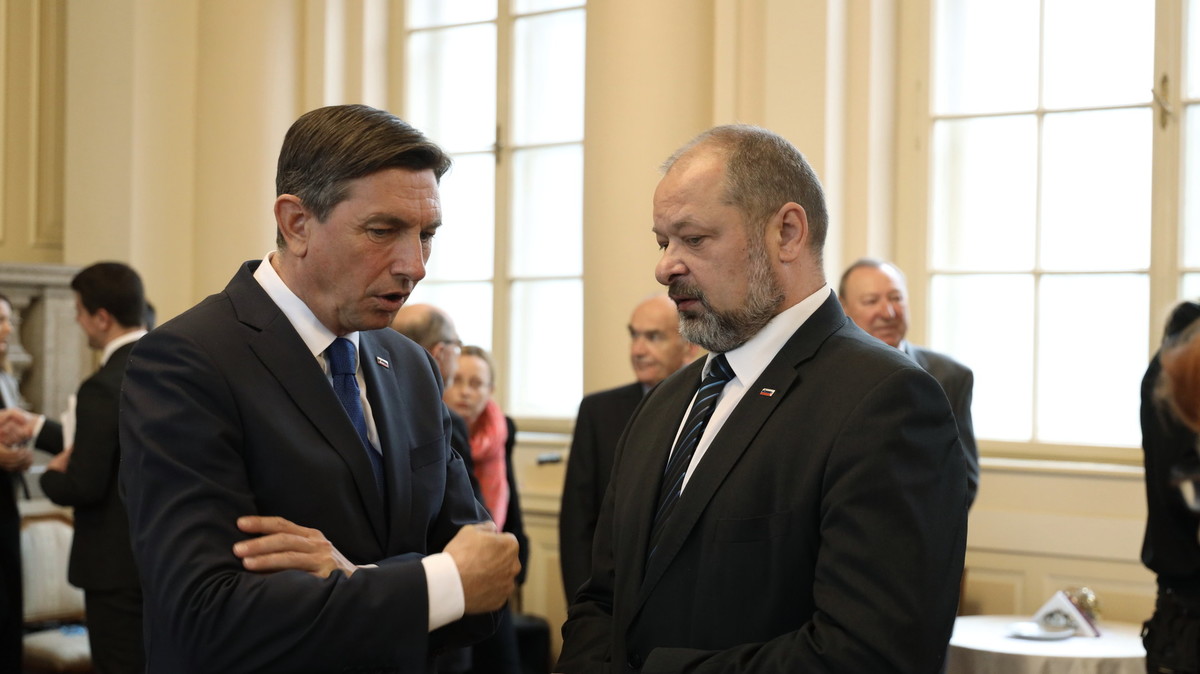 Borut Pahor, predsednik RS in Alojz Kovšca, predsednik DS<br>(Avtor: Milan Skledar)
