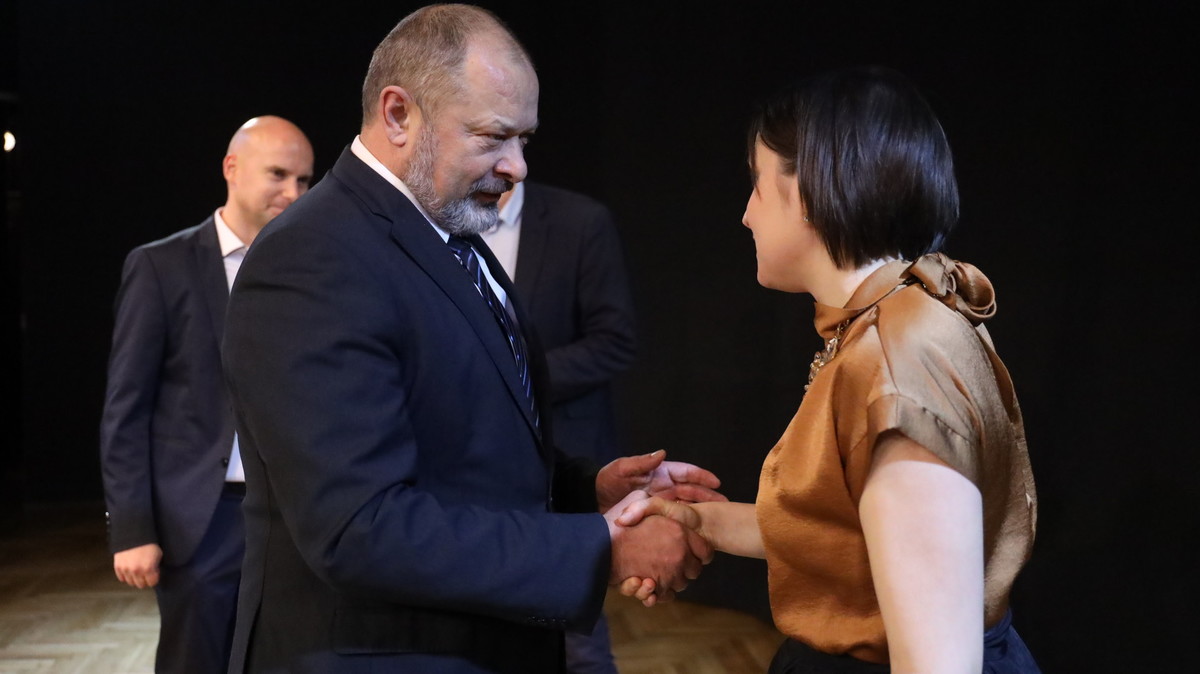 Alojz Kovšca, predsednik Državnega sveta in Maja Fajdiga, pianistka<br>(Avtor: Milan Skledar)