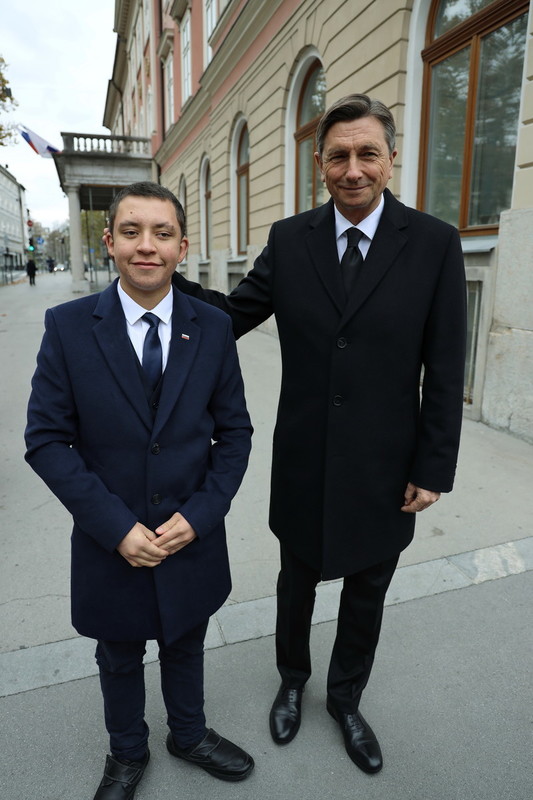 Borut Pahor, predsednik RS in Peter Kovšca<br>(Avtor: Milan Skledar)