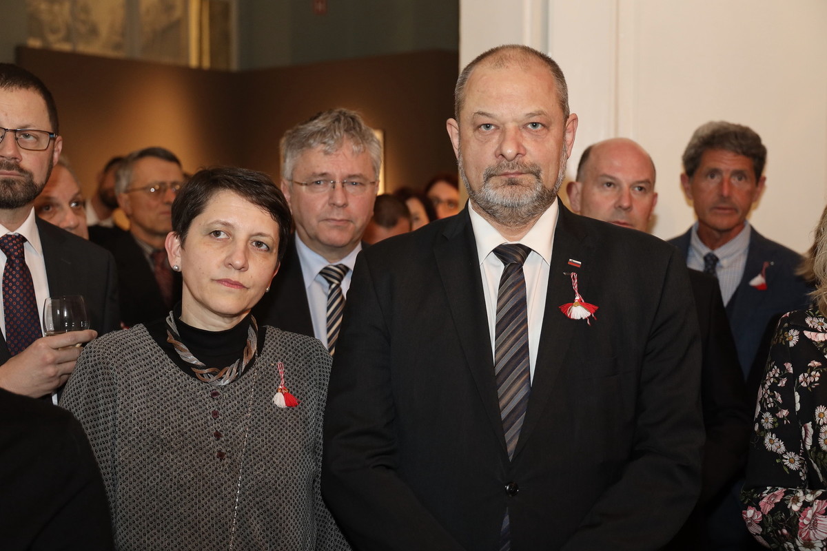 Alojz Kovšca, predsednik DS RS s soprogo,  Sprejem ob dnevu državnosti Bolgarije<br>(Avtor: Milan Skledar)