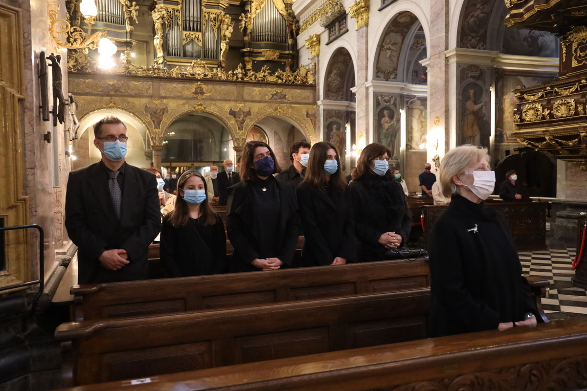 Maša zadušnice za prof. dr. Franceta Bernika<br>(Avtor: Milan Skledar)