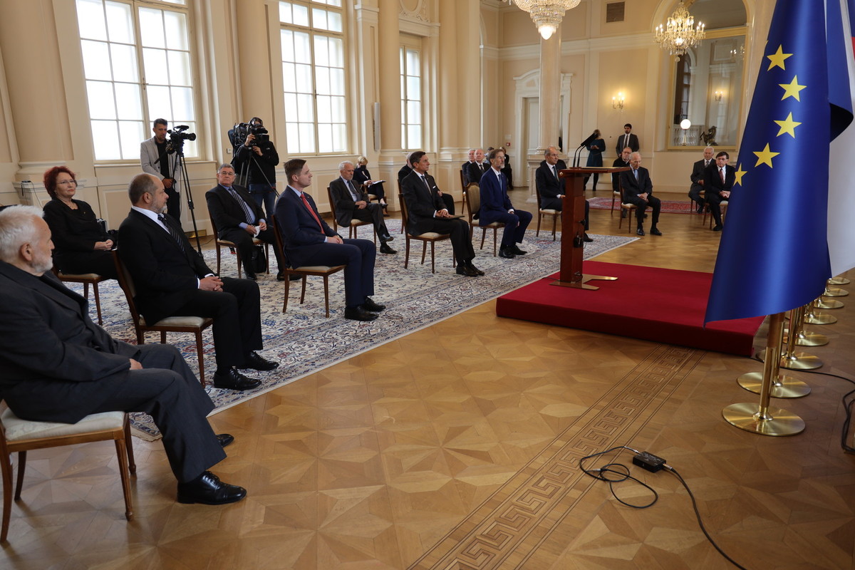 Slovesnost ob 30. obletnici izvolitve osamosvojitvene vlade Republike Slovenije<br>(Avtor: Milan Skledar)