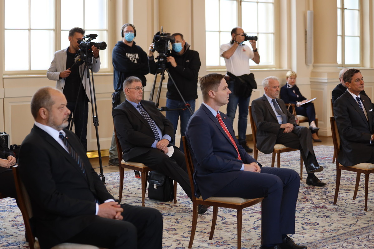 Slovesnost ob 30. obletnici izvolitve osamosvojitvene vlade Republike Slovenije<br>(Avtor: Milan Skledar)