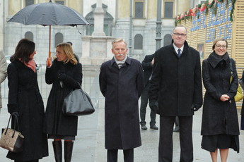  Na sredini, dr. France Arhar, svetovalec predsednika RS Boruta Pahorja.<br>(Avtor: Milan Skledar)