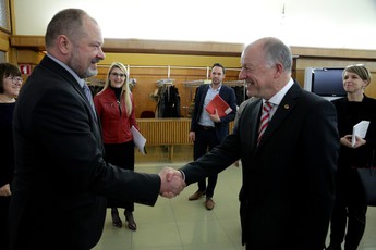 Alojz Kovšca, predsednik Državnega sveta RS in Ingo Appé, predsednik Zveznega sveta Republike Avstrije, 6. februar 2019<br>(Avtor: Milan Skledar)