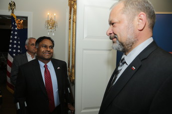 Gautama Rana, začasni odpravnik poslov in Alojz Kovšca, predsednik Državnega svets<br>(Avtor: Milan Skledar)