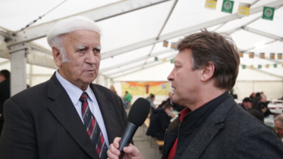 Alojz Lah, predsednik Konjeniškega kluba Komenda in Milan Skledar, odgovorni urednik S-TV Skledar<br>(Avtor: Milan Skledar)