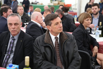 Stanislav Poglajen, župan občine komenda in Borut Pahor, predsednik RS<br>(Avtor: Milan Skledar)
