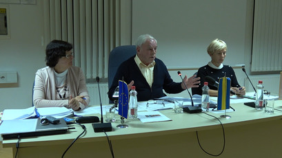 Marta Jarc, direktorica občinske uprave Občine Cerklje na Gorenjskem in Franc Čebulj, župan Občine Cerklje na Gorenjskem<br>(Avtor: Milan Skledar)