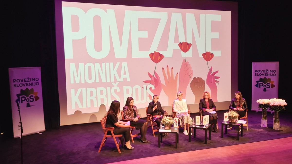  PoS - Povezane za 8. marec, srečanje Povežimo Slovenijo v Cankarjevem domu v Ljubljani, 2022<br>(Avtor: Milan Skledar)