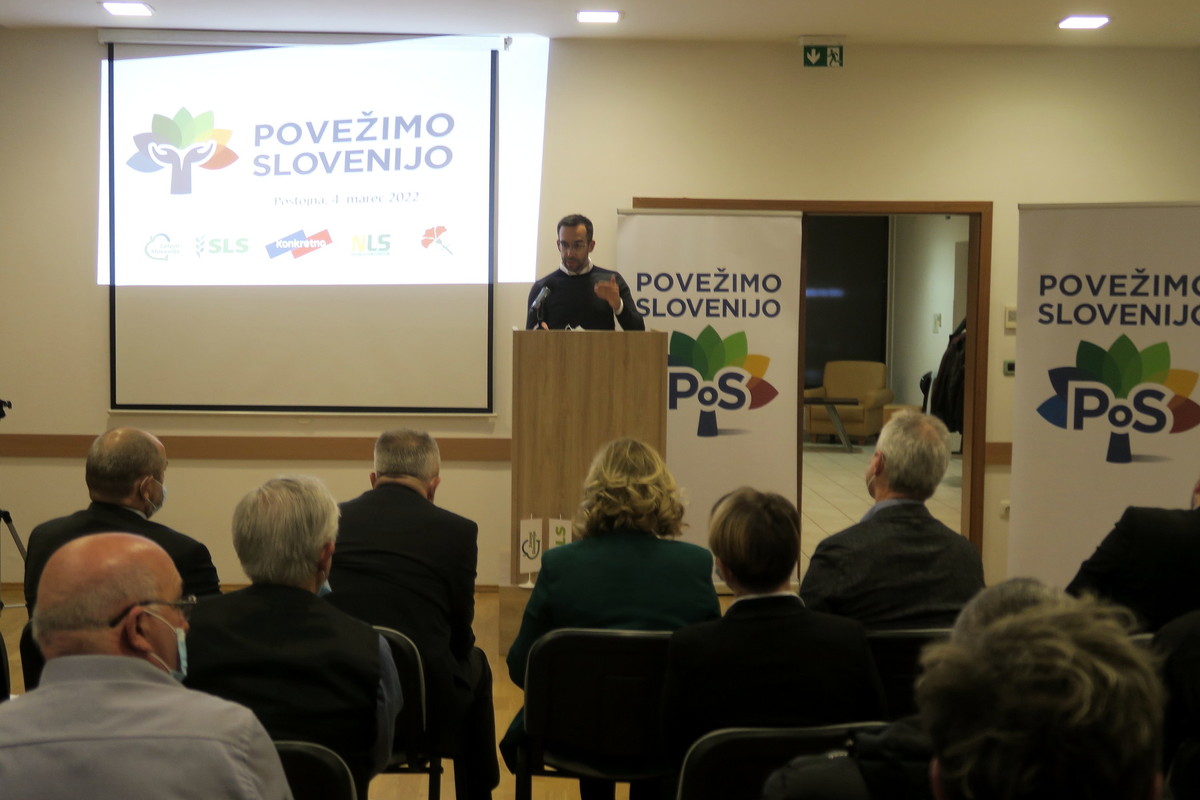 PoS Povežimo Slovenijo - srečanje v Postojni, 4. marec 2022<br>(Avtor: Milan Skledar)