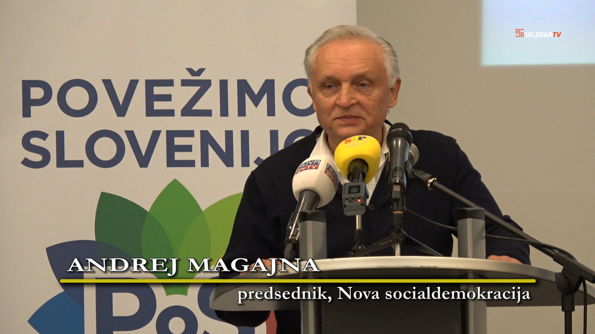 Andrej Magajna, predsednik, Nova socialdemokracija. Prihaja čas tistih, ki povezujejo. Srečanje gibanja Povežimo Slovenijo, ki gradi na povezovanju, dialogu in sodelovanju, je v ponedeljek, 28. februarja 2022, potekalo v Dornavi, ki leži na Ptujskem polju.<br>(Avtor: Milan Skledar)