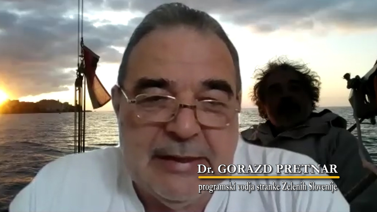 Dr. Gorazd Pretnar, programski vodja stranke Zelenih o gibanju Povežimo Slovenijo - PoS<br>(Avtor: Milan Skledar)