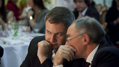 Minister za kmetijstvo in okolje, mag. Djan Židan in predsednik uprave Pomurskega sejma Janez Erjavec sta izmenjala globoke misli o prihodnosti vinarstva in sejmarstva na Slovenskem<br>(Avtor: Milan Skledar, Strokovna S-TV)