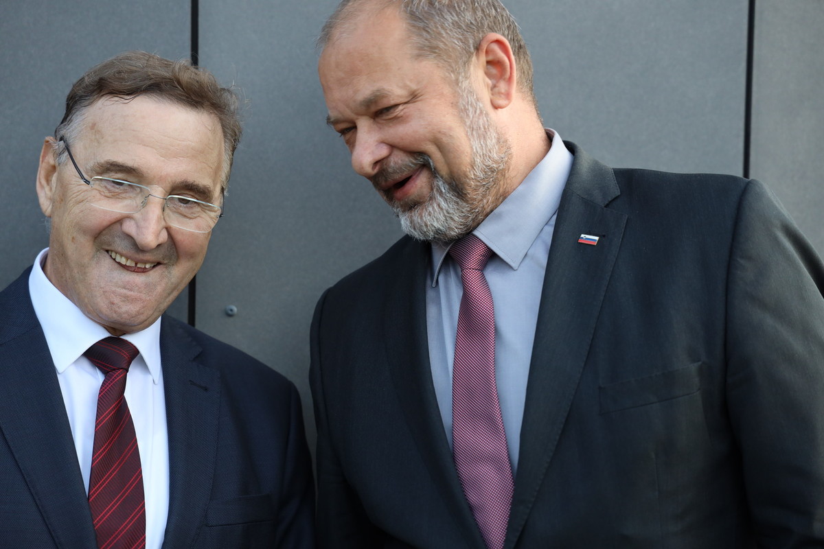 Predsednik Obrtne zbornice Slovenije, Branko Meh in predsednik Državnega sveta RS, Alojz Kovšca<br>(Avtor: Milan Skledar)