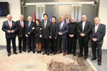 Avstrijska delegacija Zveznega svet in  in delegacija Državnega sveta<br>(Avtor: Milan Skledar)