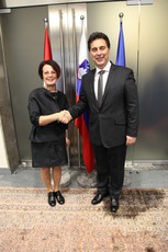 Ana Blatnik in Mitja Bervar, 21. novembra 2014<br>(Avtor: Milan Skledar)