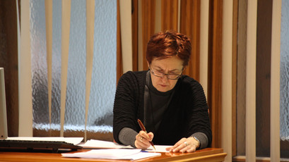 Mateja Poljanšek, tiskovna predstavnica Državnega sveta<br>(Avtor: Milan Skledar, S-TV)
