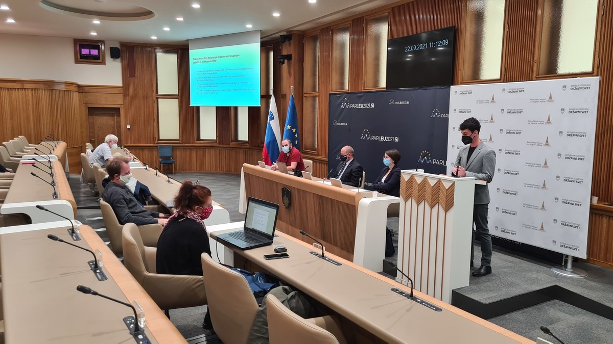 Novinarska konferenca Lestvica transparentnosti, Odprtost in transparentnost slovenskih občin <br>(Avtor: Milan Skledar)