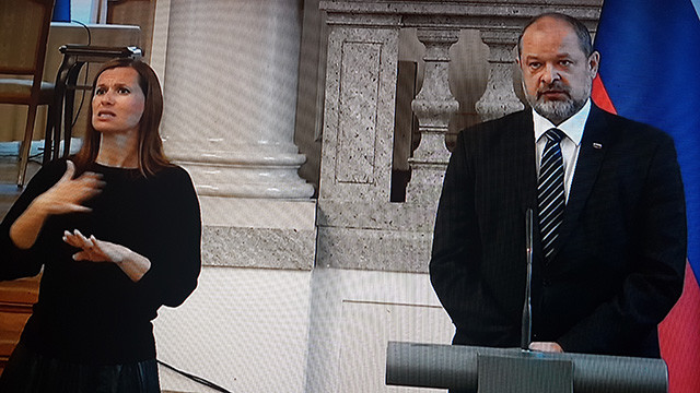 Alojz Kovšca, predsednik Državnega srečanja na izrednem srečanju štirih predsednikov v luči koronavirusa<br>(Avtor: Milan Skledar)