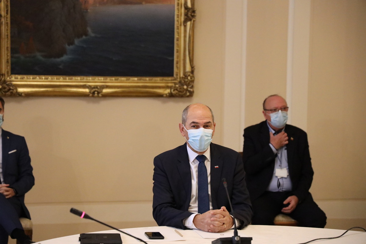 Tradicionalno srečanje štirih predsednikov v predsedniški palači, 21. decembra 2020<br>(Avtor: Milan Skledar)