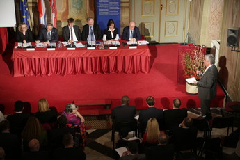 Panelna diskusija o izzivih kohezijske politike, Slovenska Bistrica<br>(Avtor: Milan Skledar)