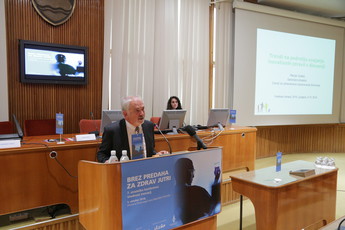 Marjan Sušelj, generalni direktor Zavoda za zdravstveno zavarovanje Slovenije na 7. strateški konferenci Vrednost inovacij<br>(Avtor: Milan Skledar)