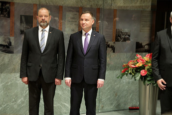 Alojz Kovšca, predsednik Državnega sveta in Andrzej Duda, predsednik Republike Poljske<br>(Avtor: Milan Skledar)