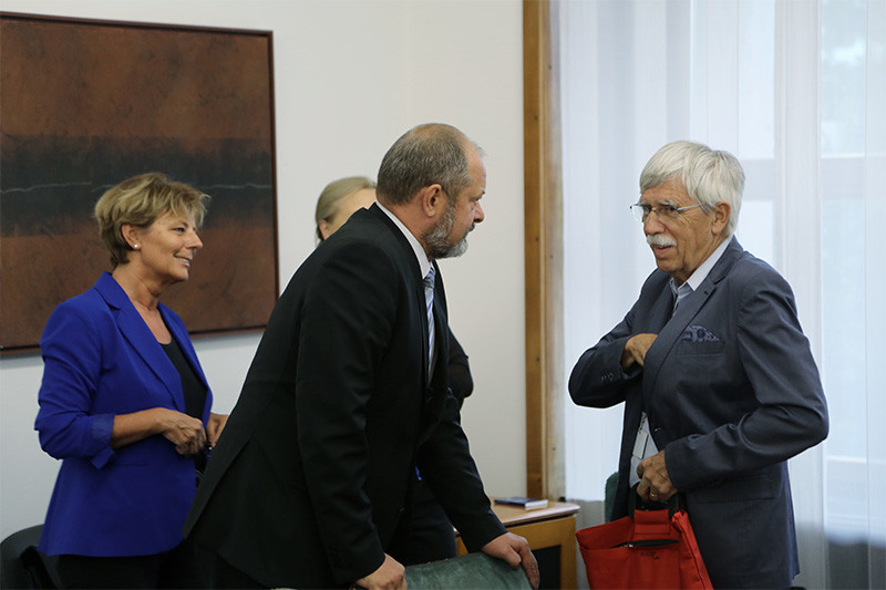 Predsednik Državnega sveta RS in dr. Ciril Ribičič, Pravna fakulteta Univerze v LJ<br>(Avtor: Milan Skledar)