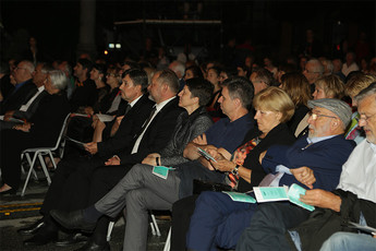Častni gostje na otvoritvi 31. mednarodnega festivala Imago Sloveniae in Poletja v stari Ljubljani<br>(Avtor: Milan Skledar)