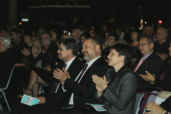 Častni gostje na otvoritvi 31. mednarodnega festivala Imago Sloveniae in Poletja v stari Ljubljani<br>(Avtor: Milan Skledar)